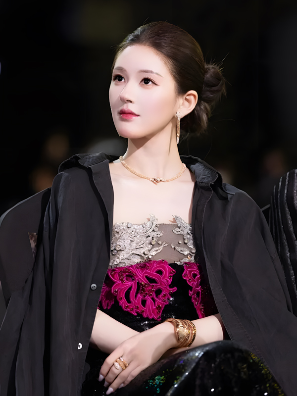 Zhao Lusi Stuns in Floral Fantasy