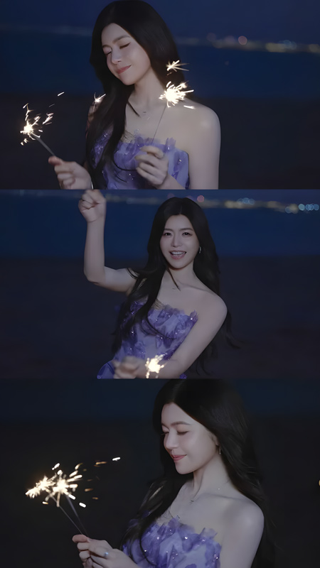 Chen Yanxi in a Petal-Adorned Lilac Gown