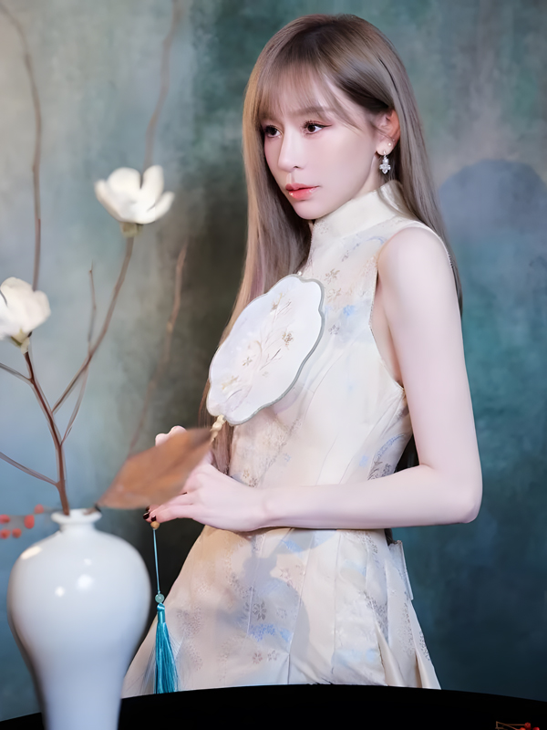 Cyndi Wang Shines in Modern Cheongsam Look