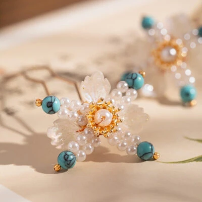 Hanfu Floral Hairpin New Chinese-Style Vintage Hair Accessory