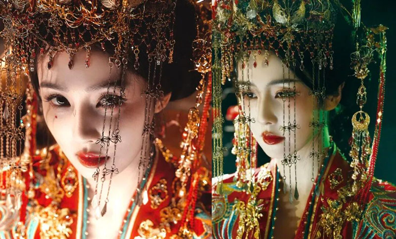 Why Bai Lu’s Ghost Bride Headdress Evokes Chinese Gothic Horror