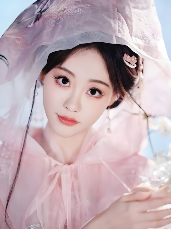 Zhu Xudan Shines in Pink Hanfu and Cloak