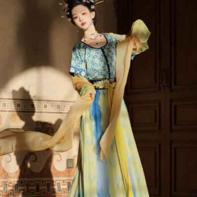 New Women Tang Dynasty Hanfu Qiyao Ruqun Spring Classical Dress