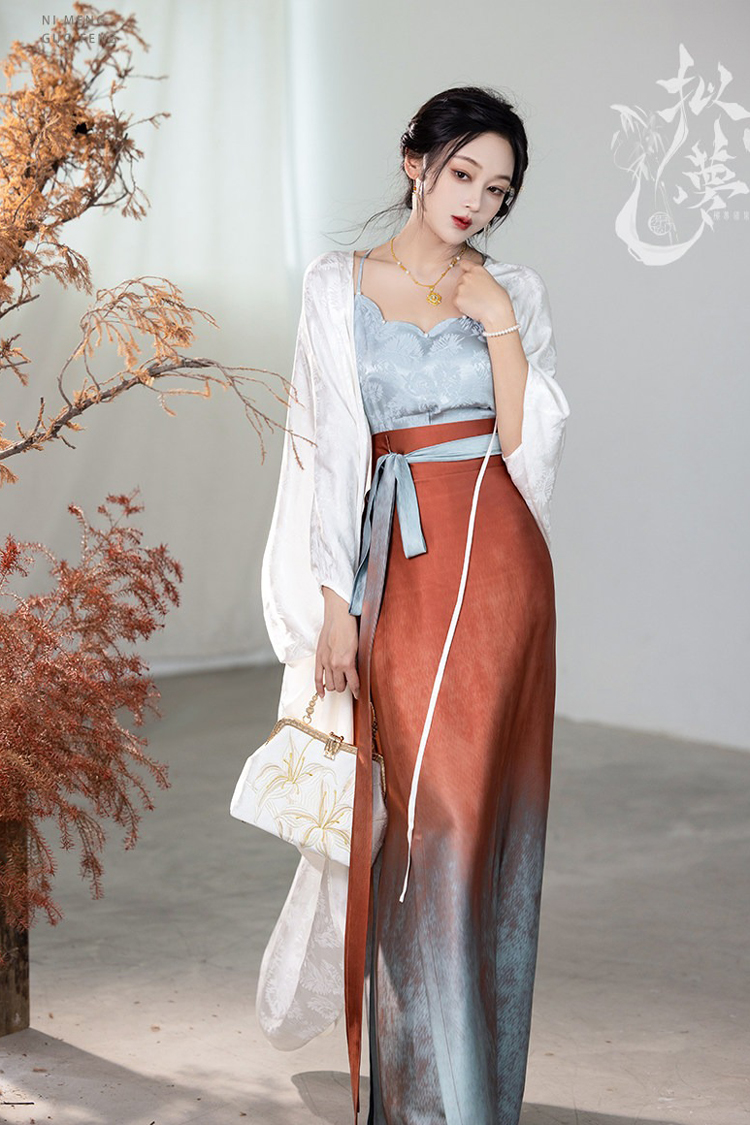 Traditional Song Dynasty Style Women Hanfu Summer Casual Skirt