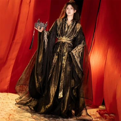 Wei-Jin Style Martial Arts Hanfu Embroidered Wide-Sleeved Robe Male Lead Costume