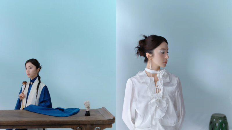Deep Cyan & White: Hu Bingqing’s Bijia Hanfu