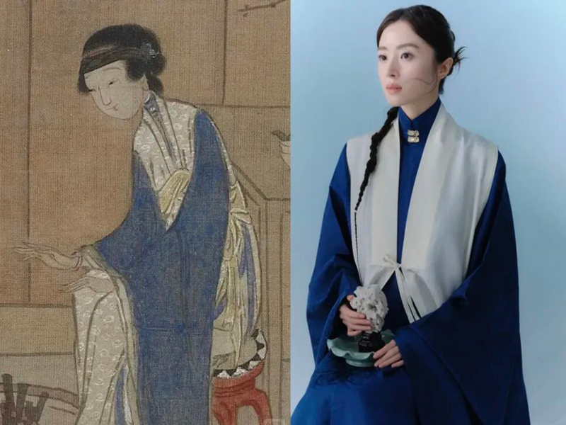 Deep Cyan & White: Hu Bingqing’s Bijia Hanfu