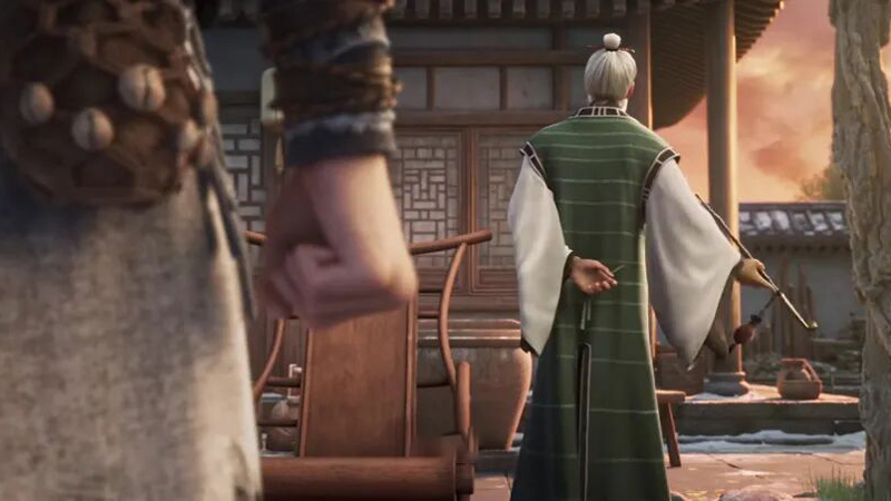 Old Man Yang Takes the Incense Kid in Sword of Coming