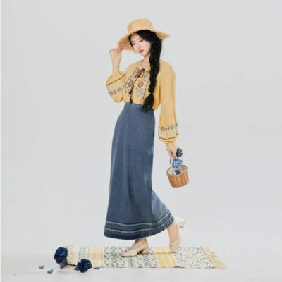 Women Casual Hanfu Outfits for Spring Outings in a Vacation Style