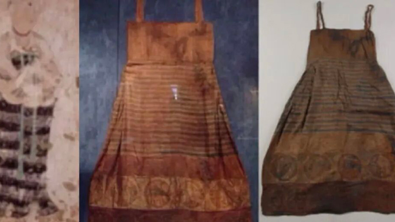 Yang Mi’s Melon-Rind Striped Skirt