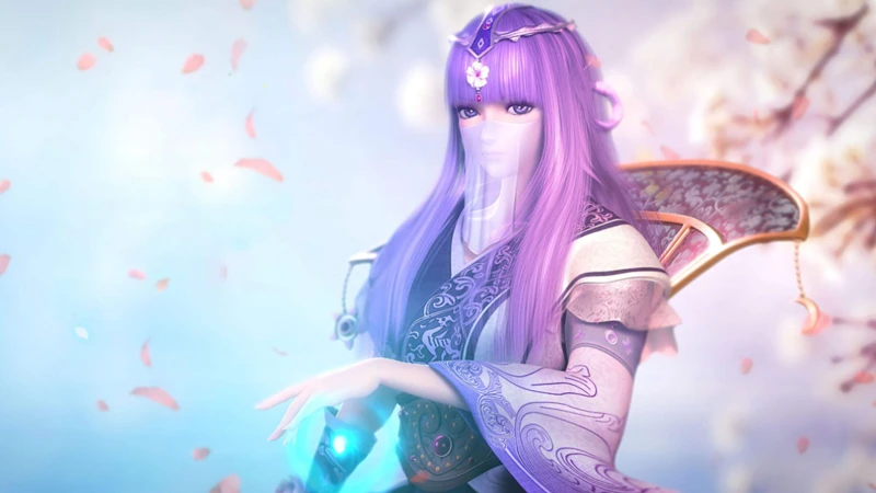5 Stunning Purple-Haired Female Characters