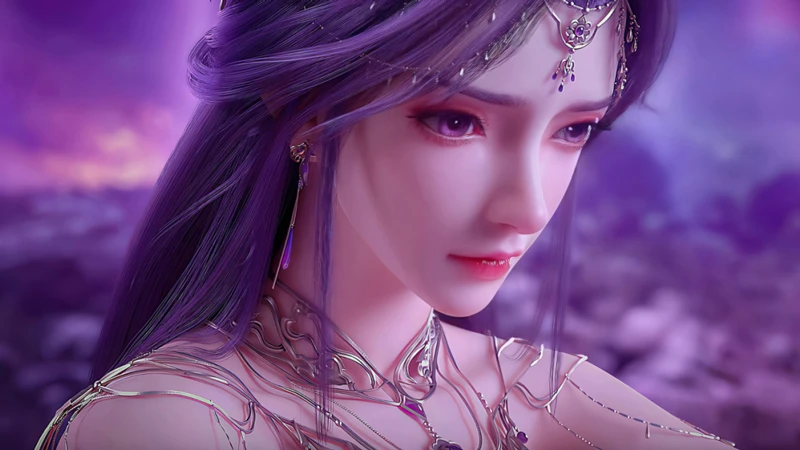 5 Stunning Purple-Haired Female Characters