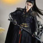 Black Wuxia Hanfu Cosplay Men Xianxia-Style Costume Set
