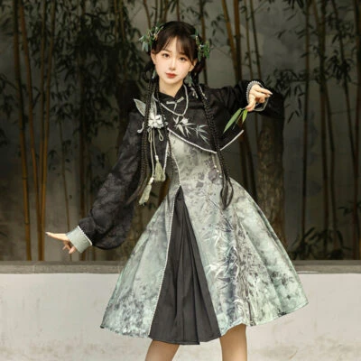 Fashionable Women Hanfu Spring Casual Set with Chinese-inspired Elements