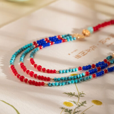 Hanfu Multi-layered Necklace Warring States-Style Robe Accessories Vintage Chinese-Style Accessories
