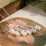 Hanfu Pearl Hairpins Classic Design with Cherry Blossom Motifs