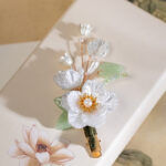 Women Classic Camellia Hair Clips Cute and Fresh Style