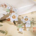 Women Classic Camellia Hair Clips Cute and Fresh Style