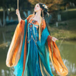 Women Elegant Tang Dynasty Hanfu Set Hezi Qun Summer Set