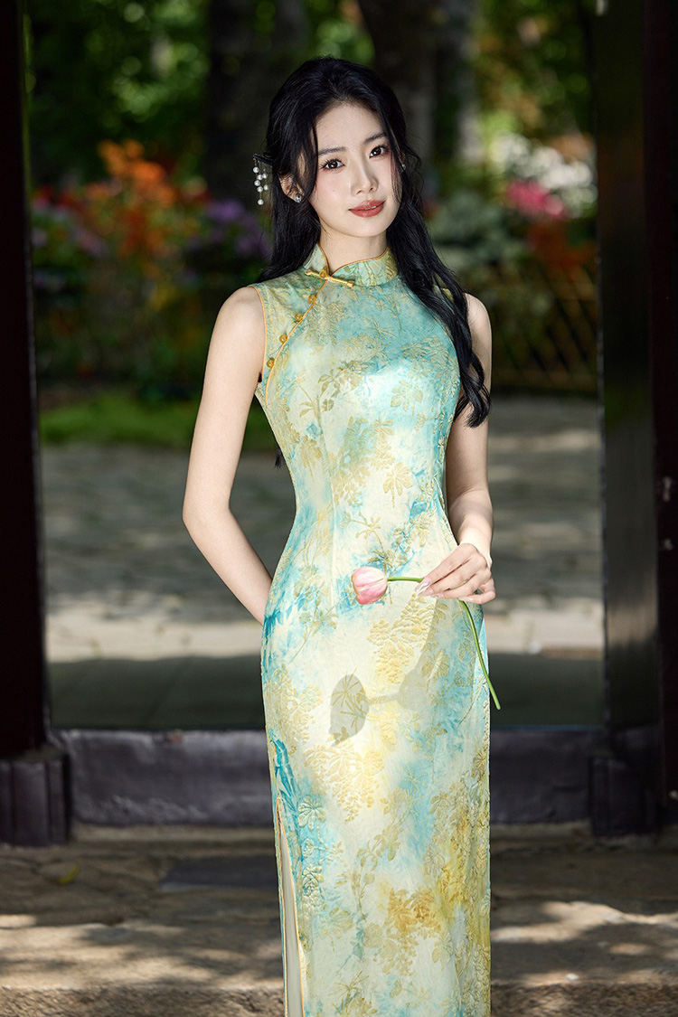 Women New Summer Qipao Daily Sleeveless Casual Dress