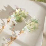 Maple Leaf-Inspired Traditional Hairpins Hanfu Tassel Clips and Qipao Outfit Combinations