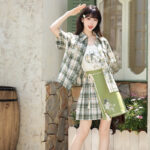 New Chinese-Style Academic-Inspired Fashionable Women Hanfu Set Summer Casual Wear