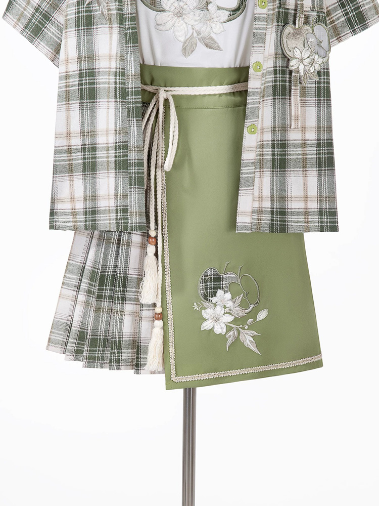 New Chinese-Style Academic-Inspired Fashionable Women Hanfu Set Summer Casual Wear