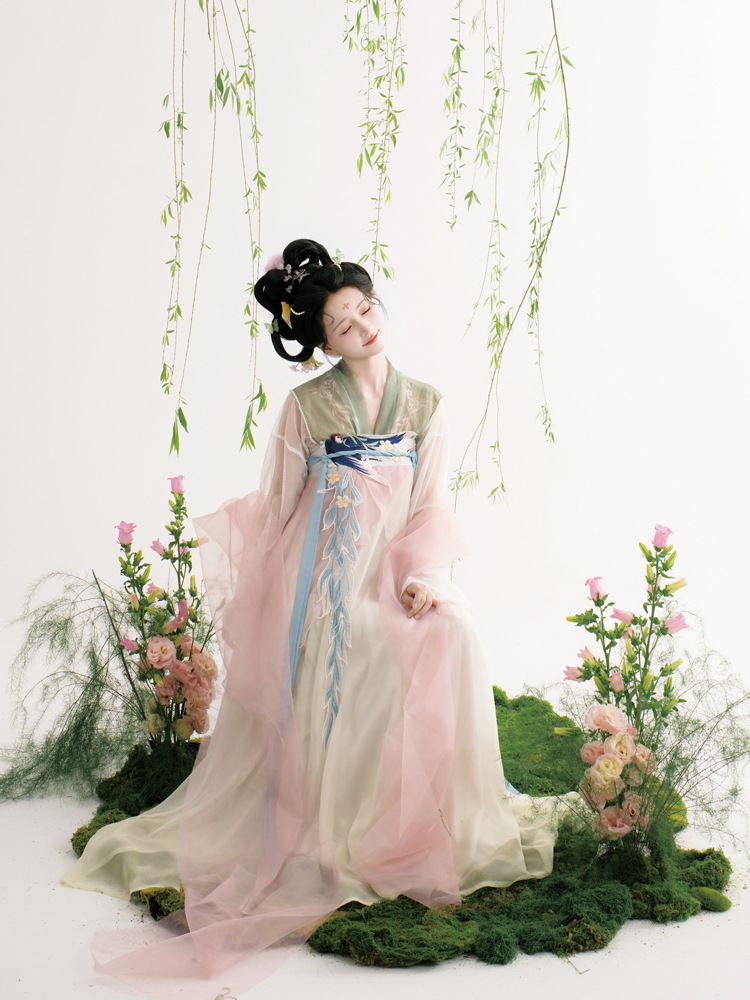 Summer Women Hanfu Qixiong Shanqun Cute Swallow Dress