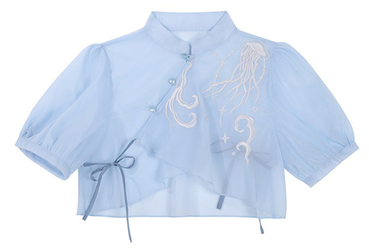 Women Fashionable Summer Hanfu Set Jellyfish Dress