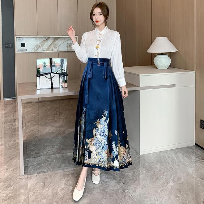 Mamianqun Styling: Guide to Wearing This Hanfu Skirt Daily 87