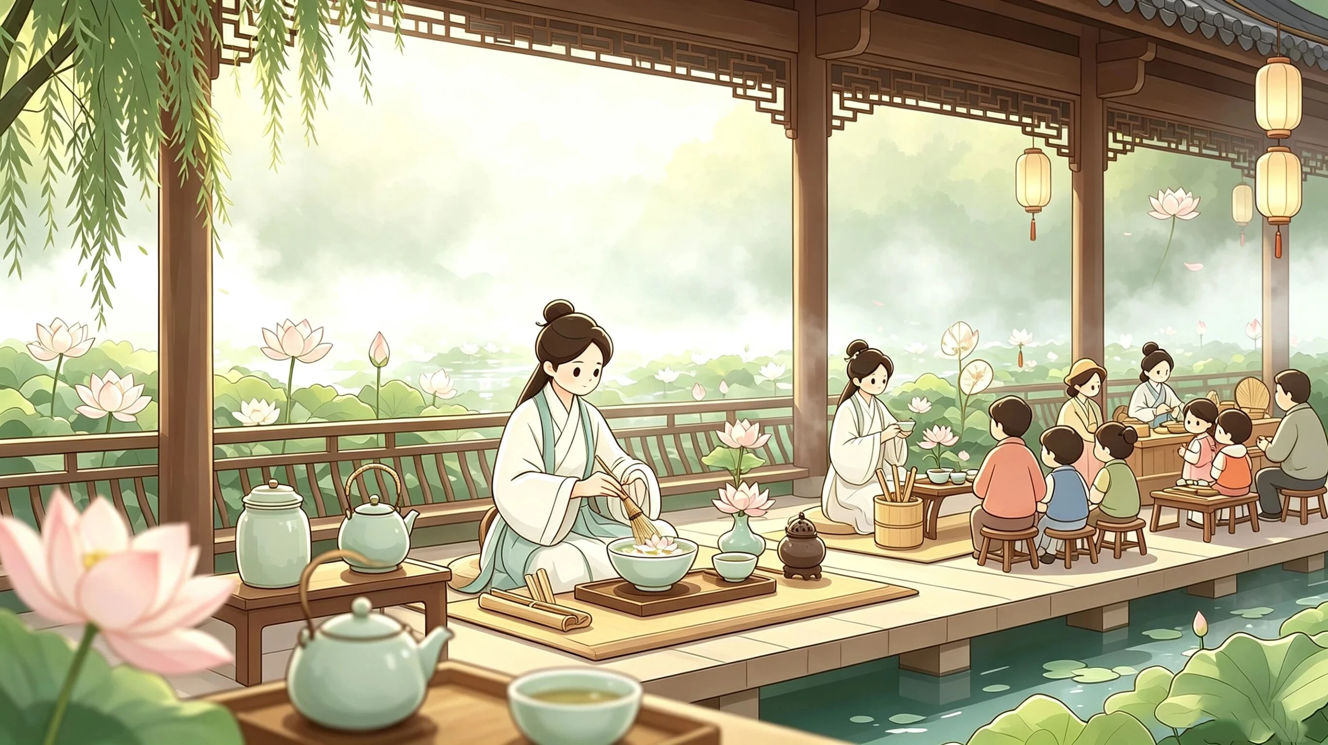 Xindu Lotus Hanfu Fair: Seven Photography Zones and Song Tea