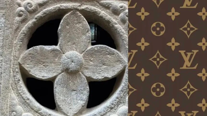 LV Monogram Originates From Tang Lute Patterns