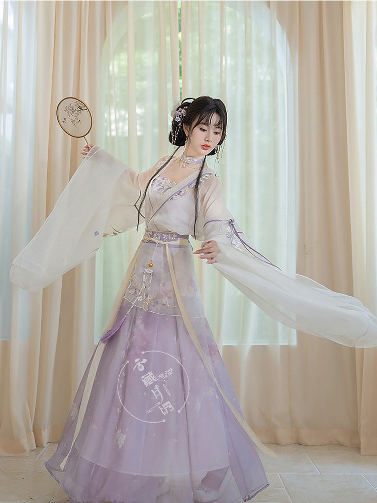 Women Summer Xianxia StyleHanfu Wei Jin Qiyao Ruqun