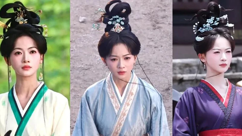 Wu Jinyan Wears Ancient Spirit Serpent Bun in Feng Bu Qi