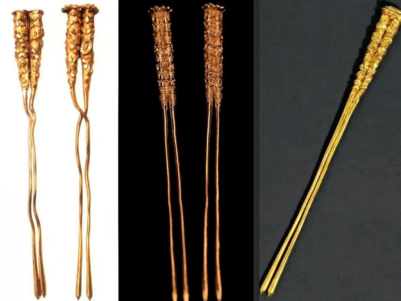 The Song‑Era Floral‑Tube Hairpin
