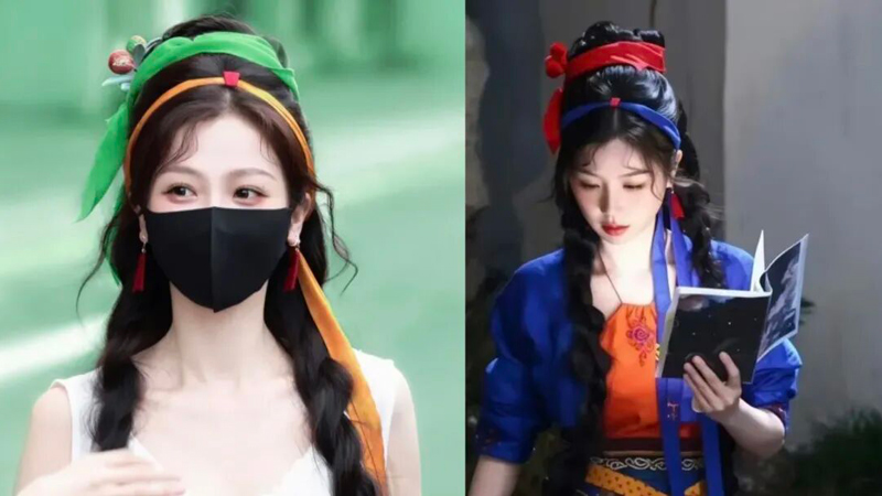 Viral Song Silk Ribbon Hairband in Nian Xiang Si