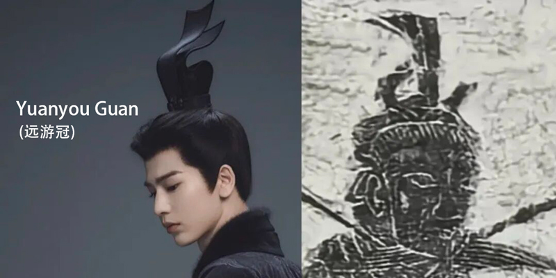 Han‑Dynasty Roots of Its Poster Headgear in Revenge
