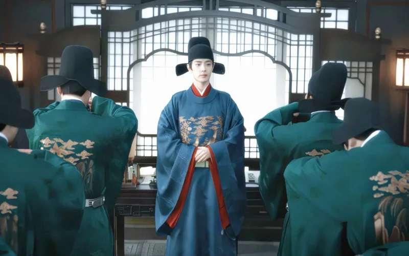 Mandarin Square A Bird on the Chest Set Ming Rank