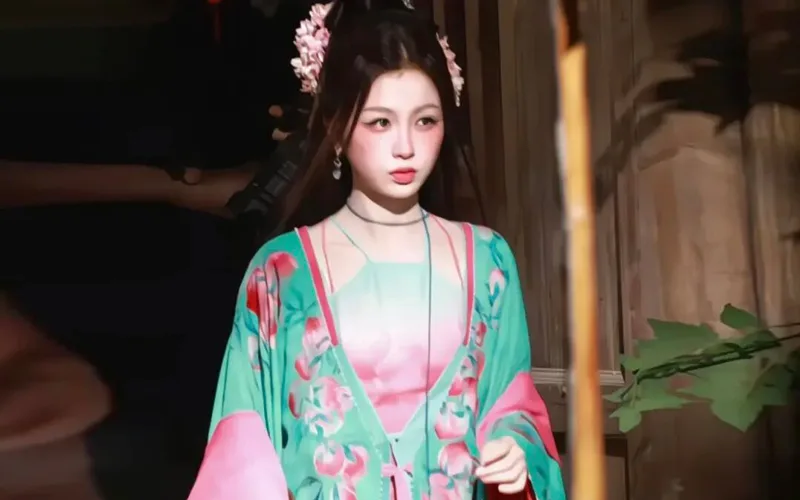 Why Peach Embroidery Suits a Spirit's Robe