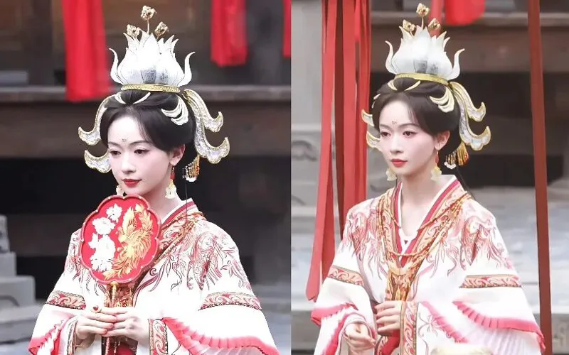Why This Lotus‑Crown Wedding Look Stands Out