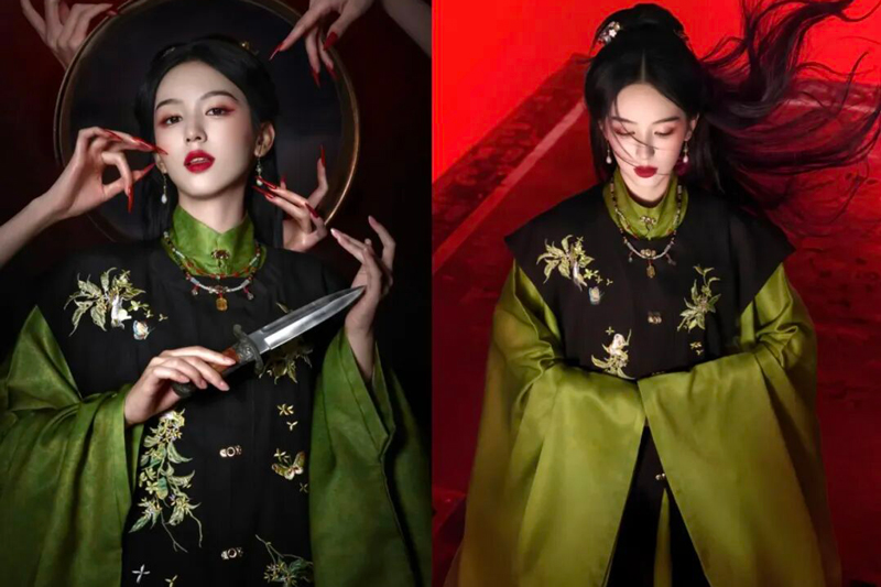 Zhou Ye’s Ghostly Ming Hanfu Styling