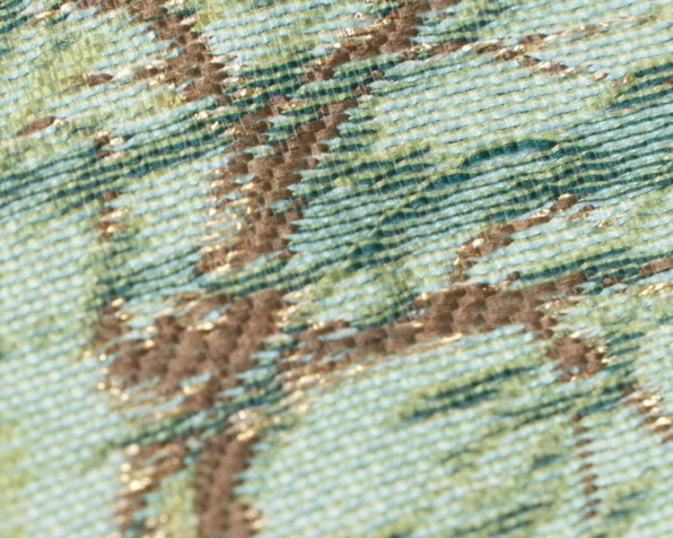 Zhuanghua woven willow-and-flower pattern, thread detail