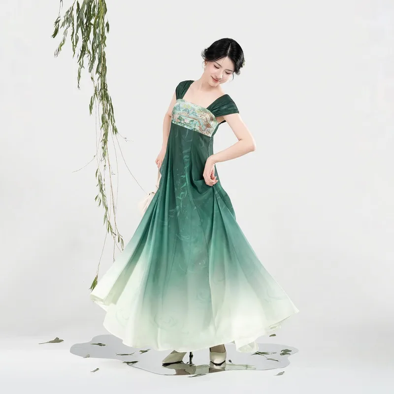 liu-chi-jiao-gallery-1 liu chi jiao green hanfu qixiong dress