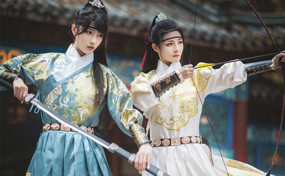4 Sets of Martial Arts Style Hanfu for Girls