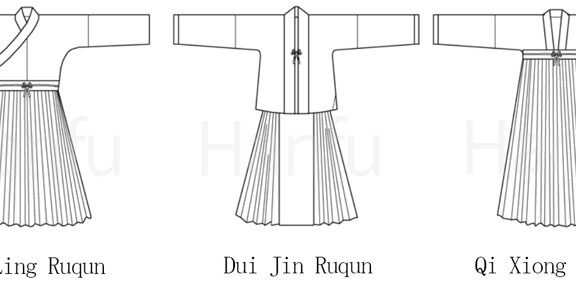 Hanfu Making(3) - Ruqun Cutting & Sewing Patterns