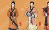 Ancient Chinese Women's Hanfu Attire Illustrations
