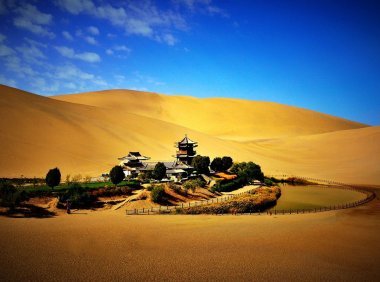 Dunhuang and Venice: Above Desert and Sea
