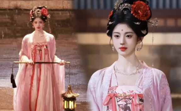 Ju Jingyi and Chen Duling's Floral Hairpin Styles