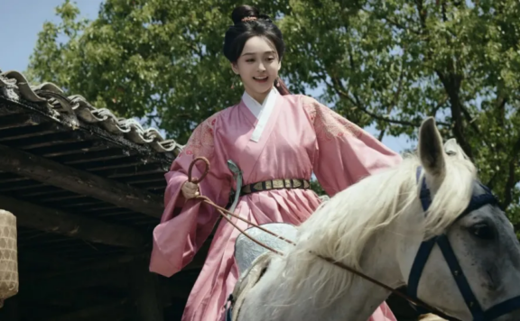 Pink Puffy Dress in a Period Drama?