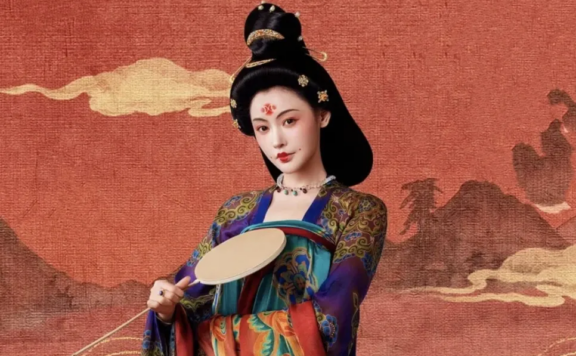 Zhang Tian'ai Tang Style Royal Hairstyle